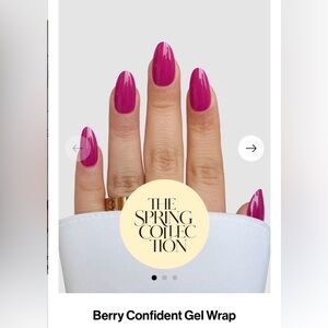 NEW SASSY SAINTS GEL NAIL WRAPS Nonsmoking pet free home berry confident